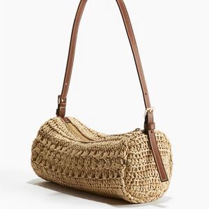 H&M Tan Woven Shoulder Bag